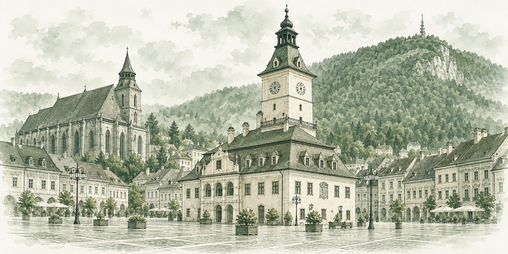 Ilustrație a reședinței județului